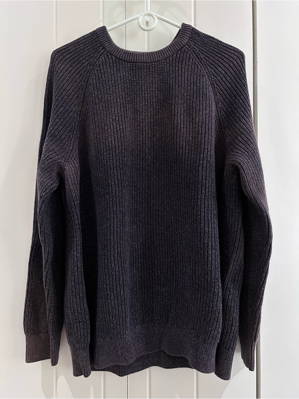 Denver Hayes shaker-knit sweater